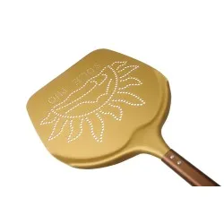 Perforated pizza scoop, gold 1700x330mm