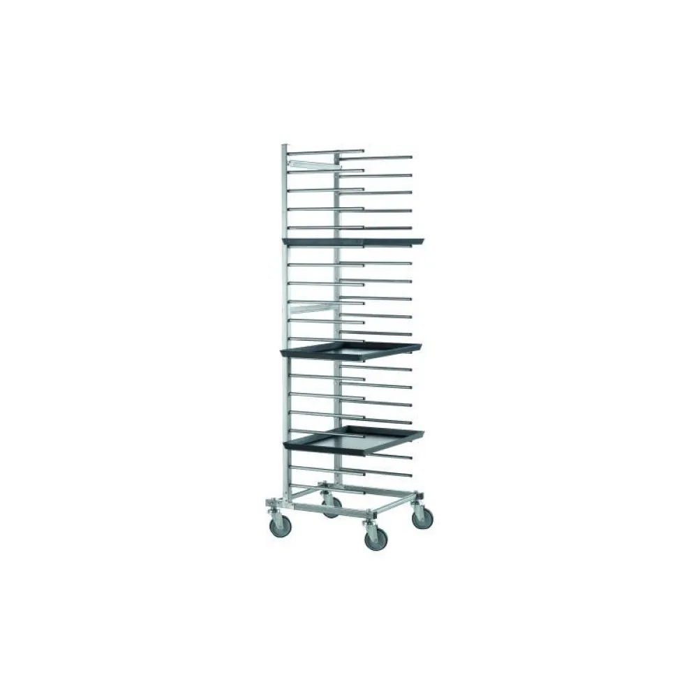 Cart for pizza/pastry trays 600x400 mm