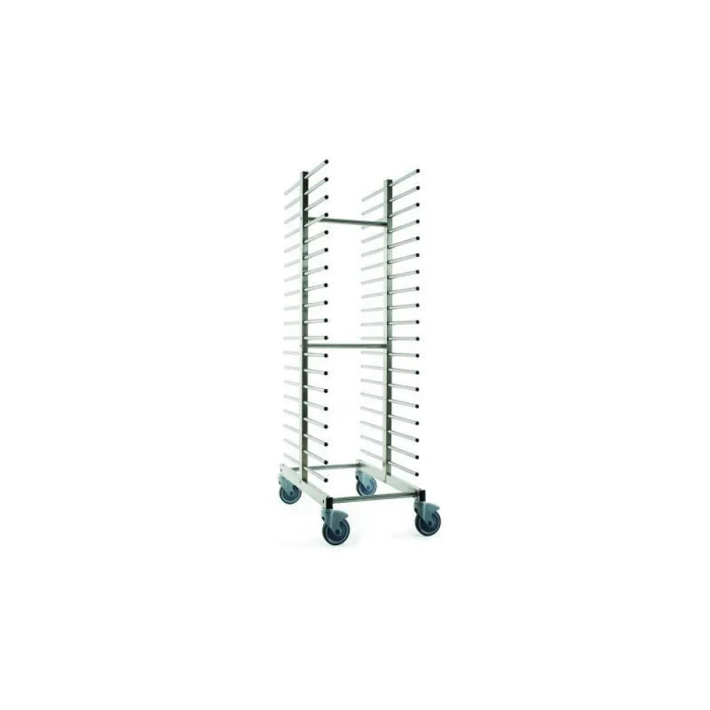 Double cart for pizza/pastry trays 600x400 mm, BI-4U