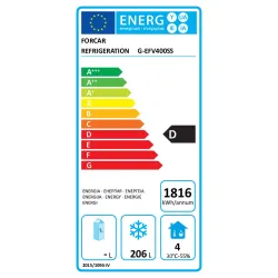 Freezer ventilated Eco Line G-EFV400SS