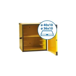 Rigid thermal box for pizza boxes, 36/40cm