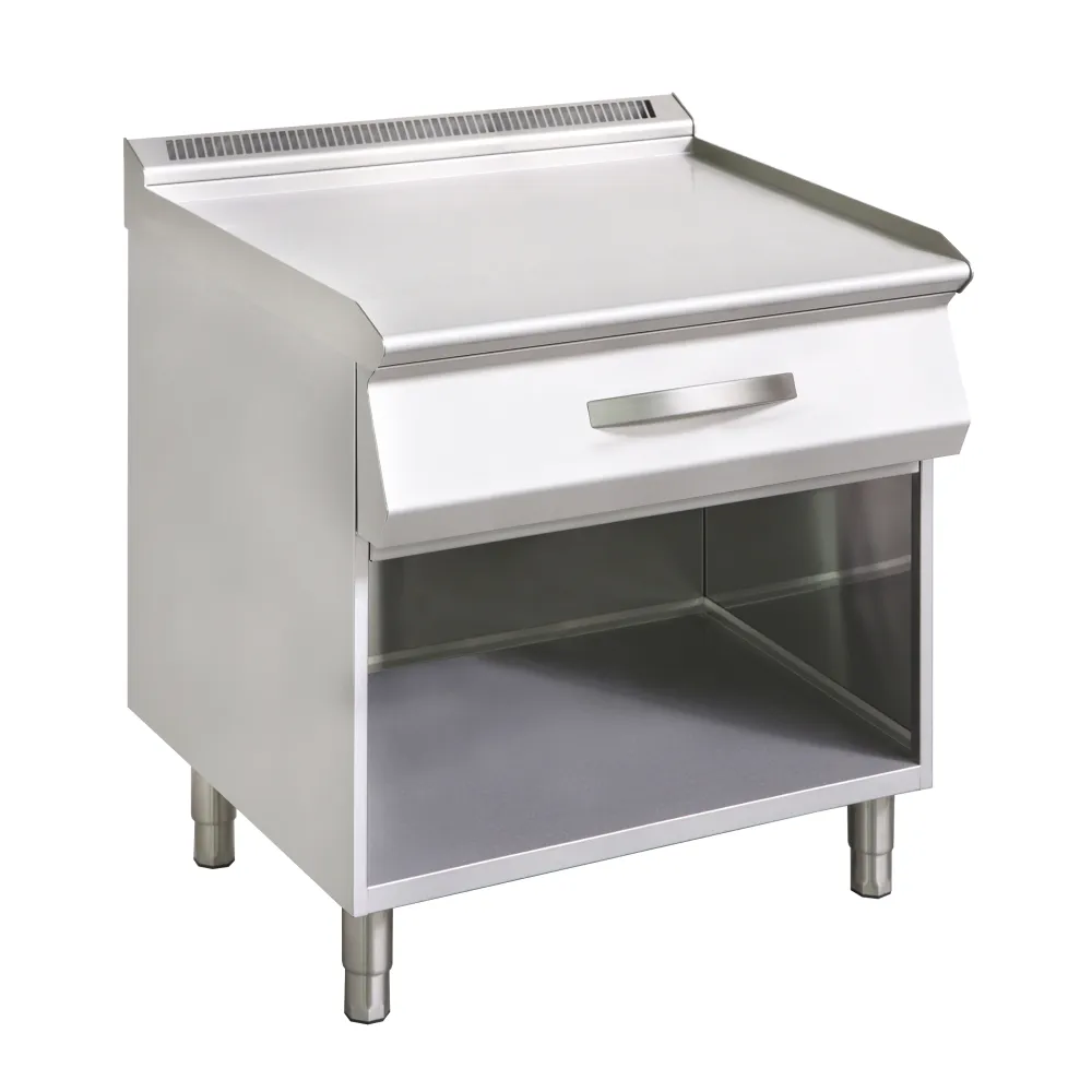 Stainless steel table with drawer 800 x 730 x 850 mm