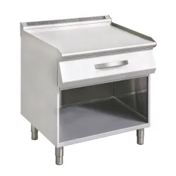Stainless steel table with drawer 800 x 730 x 850 mm