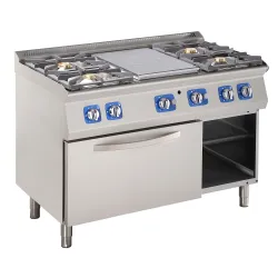 Gas stove top with gas oven 48 kW