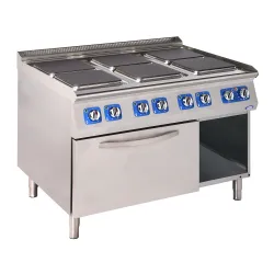 Electric cooking top with oven 29,5kW