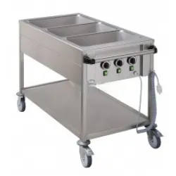 Heated cooking trolley 3xGN 1/1, with separate temperature control