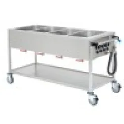 Heated cooking trolley 4xGN 1/1, with common temperature control
