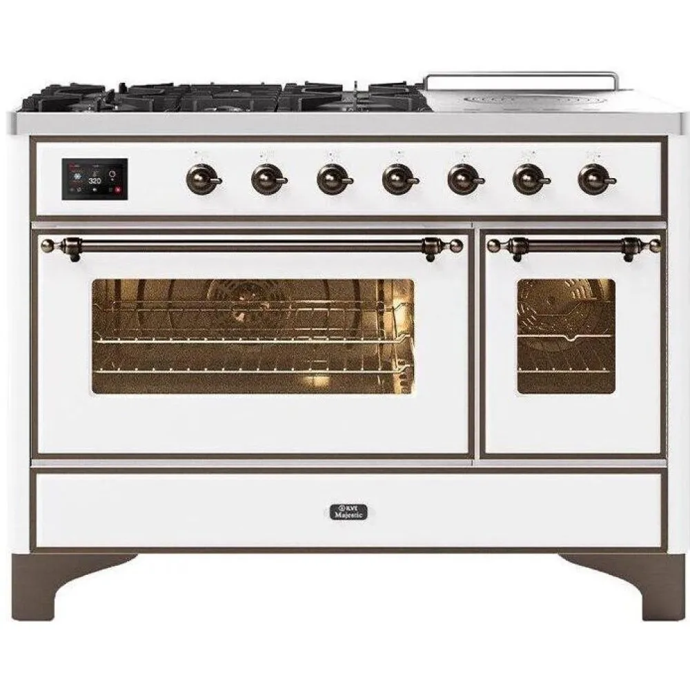 Ilve Majestic M12SDNE3 120cm 6 burners + 1 extended cooking zone