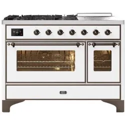 Ilve Majestic M12SDNE3 120cm 6 burners + 1 extended cooking zone