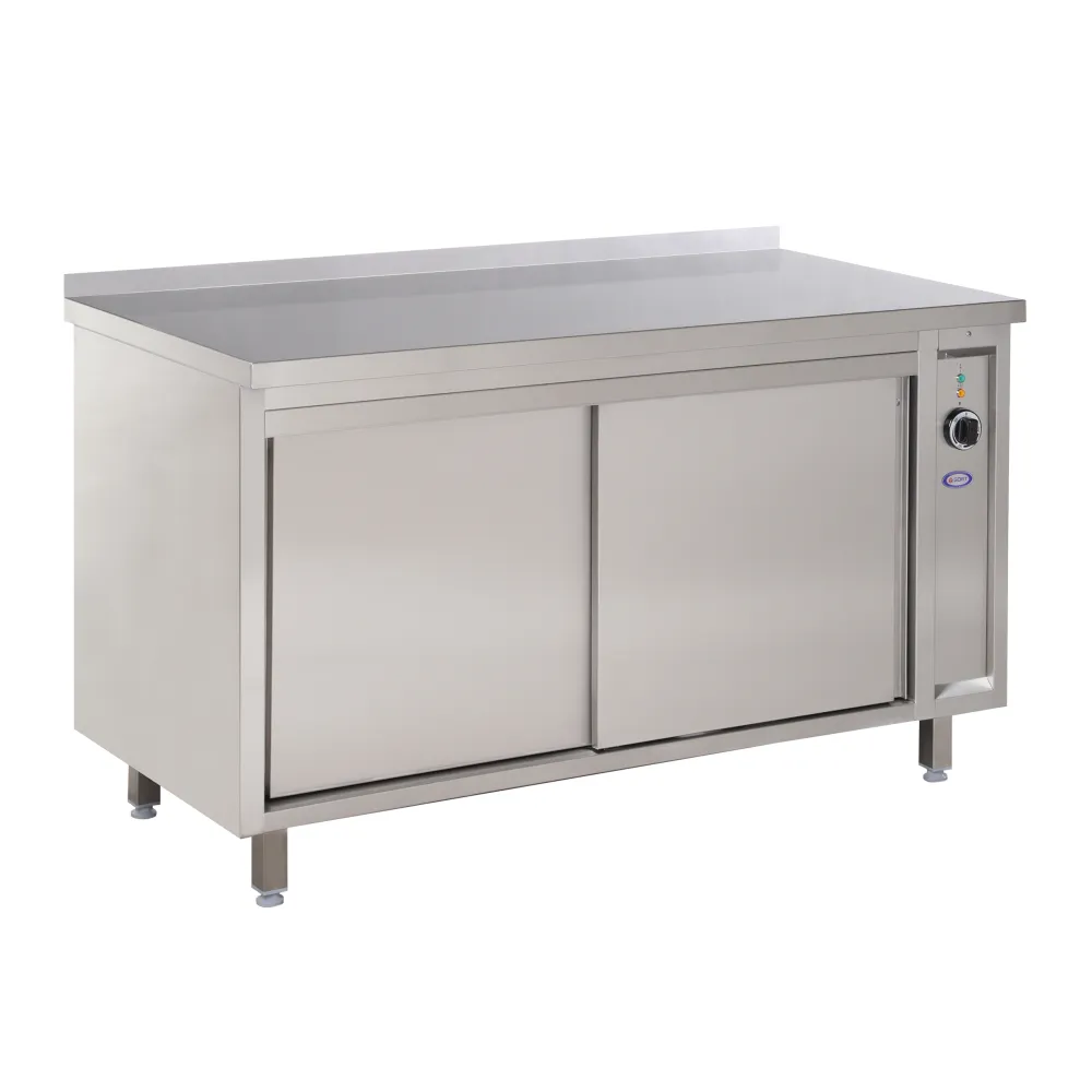 Hot cupboard with neutral worktop 1000 x 600 mm