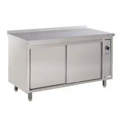 Hot cupboard with neutral worktop 1000 x 600 mm