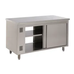 Hot cupboard with neutral worktop 1000 x 700 mm