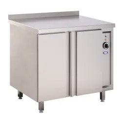 Hot cupboard with double hinged doors 900 x 600 x 850 mm