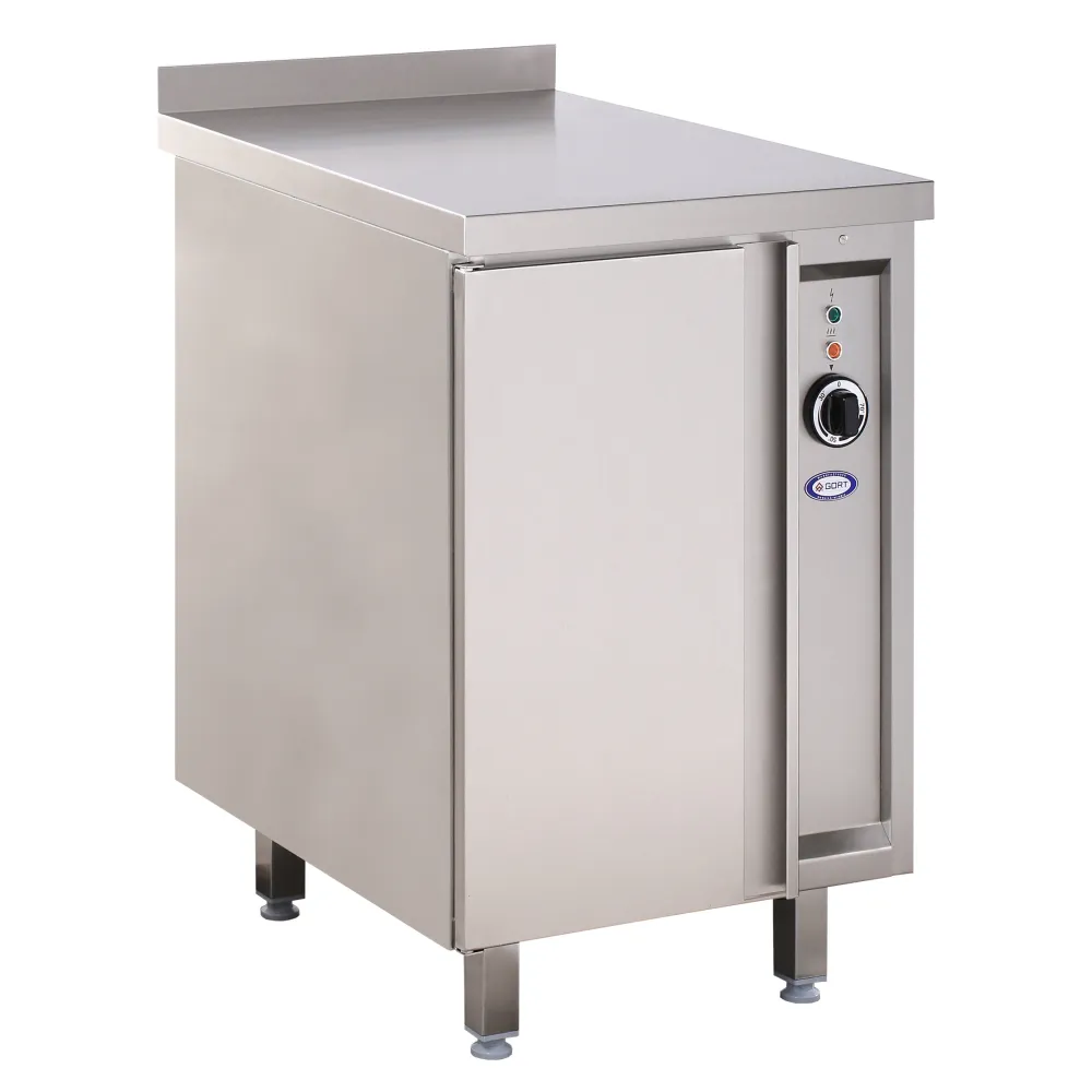 Hot cupboard with hinged door 550 x 600 mm