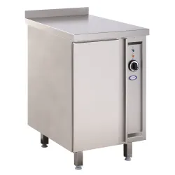 Hot cupboard with hinged door 550 x 600 mm