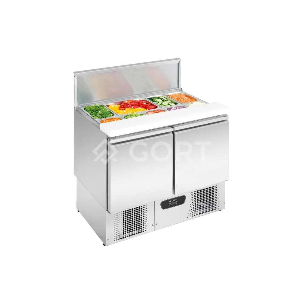 Salad refrigerated counter with s/s lid GN1/1 104L