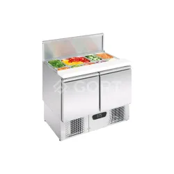 Salad refrigerated counter with s/s lid GN1/1 104L