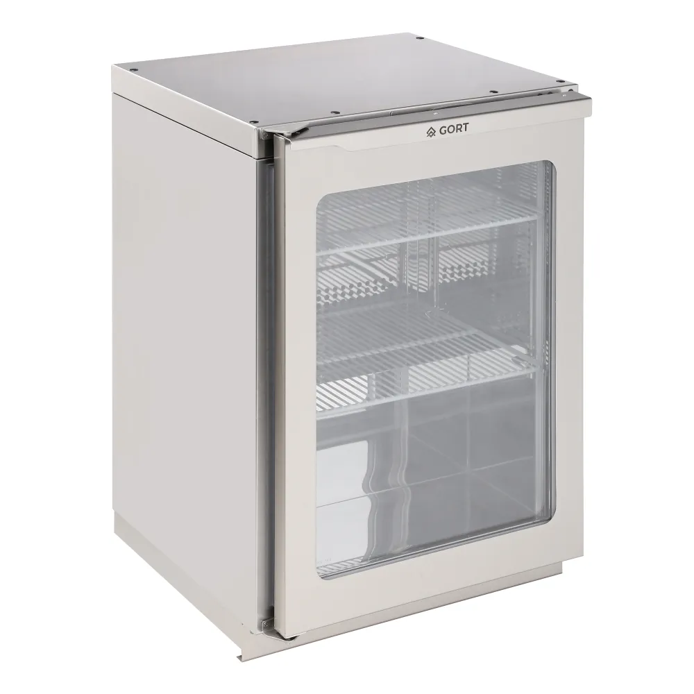 Bar cooler with glass door 88L