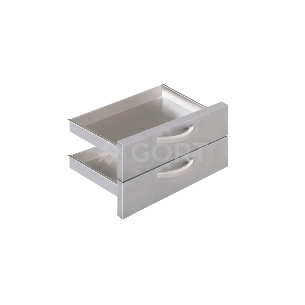 2 drawers section GN2/1-100mm, 800