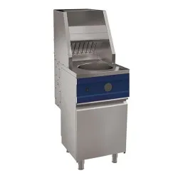 Gas fryer 1x 13 liters on base with door