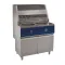 Gas fryer 2x 13 liters on base with door
