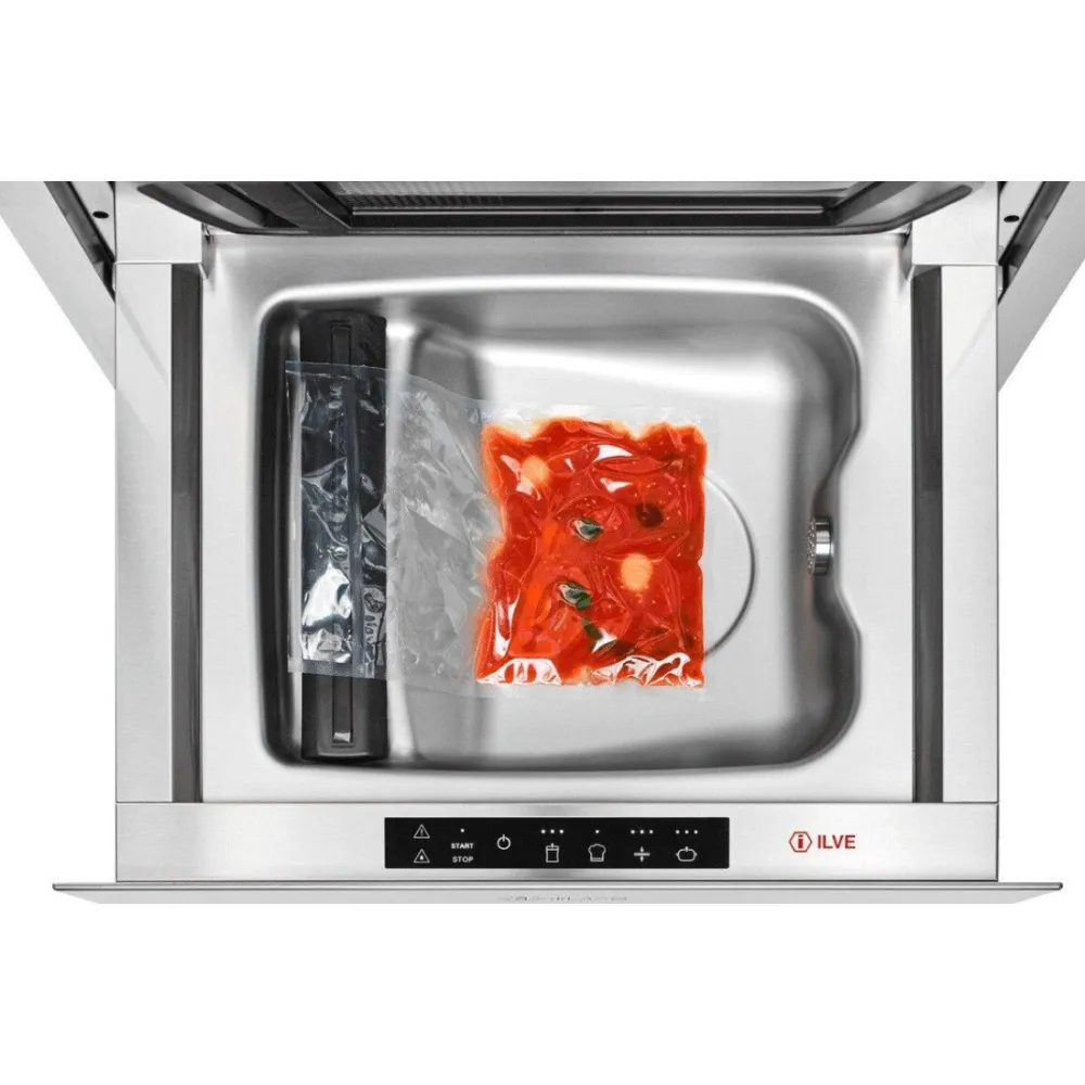 Stainless steel built-in vacuum packing machine 60 cm Ilve VM615SL