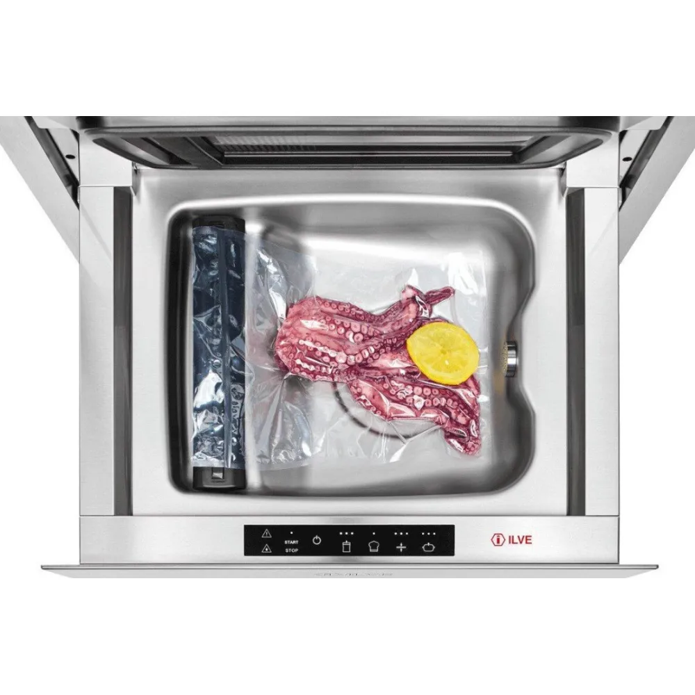 Stainless steel built-in vacuum packing machine 60 cm Ilve VM615SL