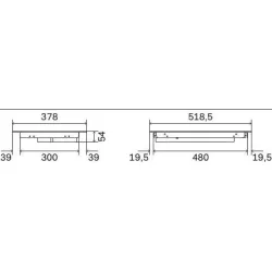 Induction hob HCBI382TC 30 cm 2 zones