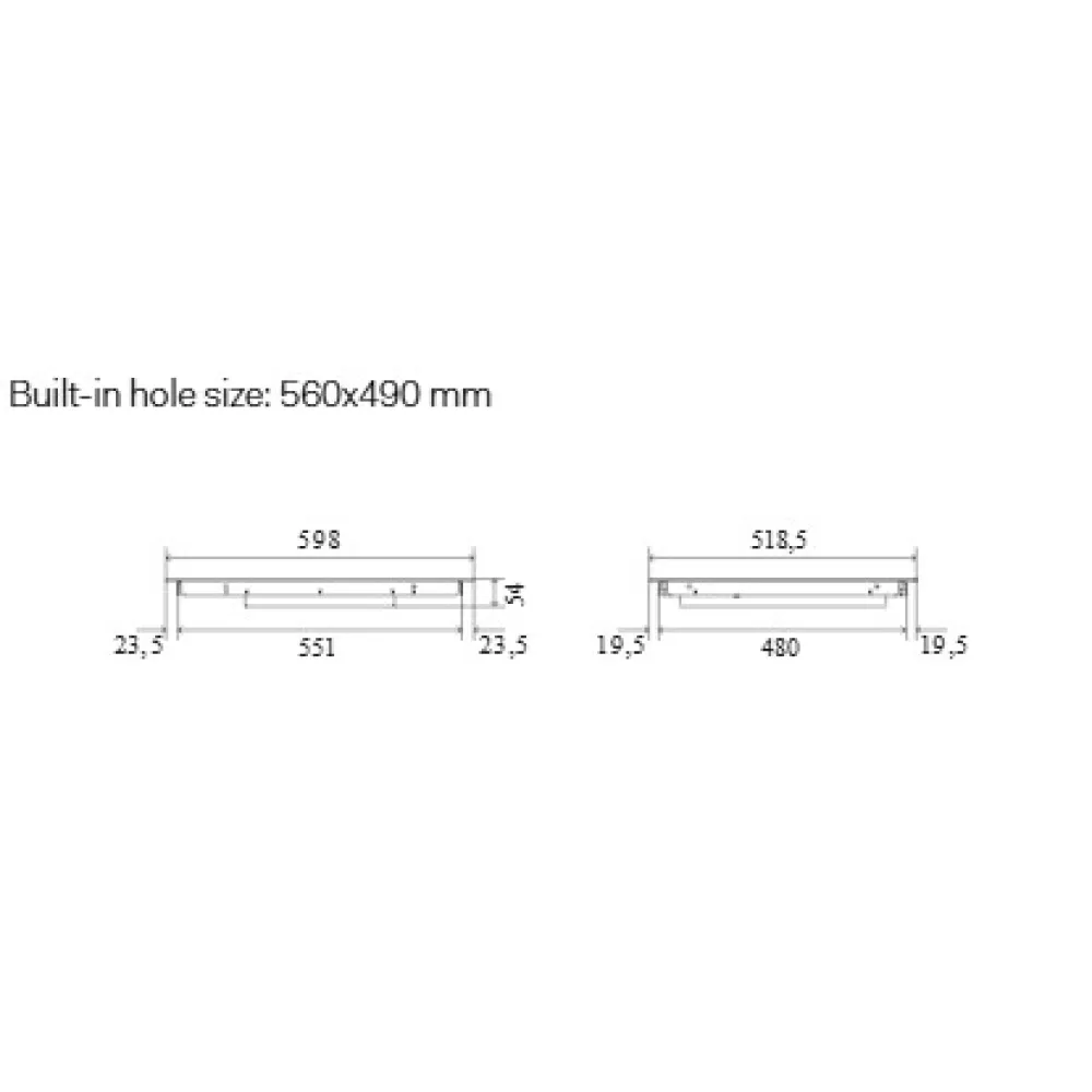 Induction hob HCBI604TC 60 cm  4 zones