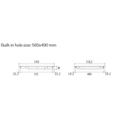 Induction hob HCBI604TC 60 cm  4 zones