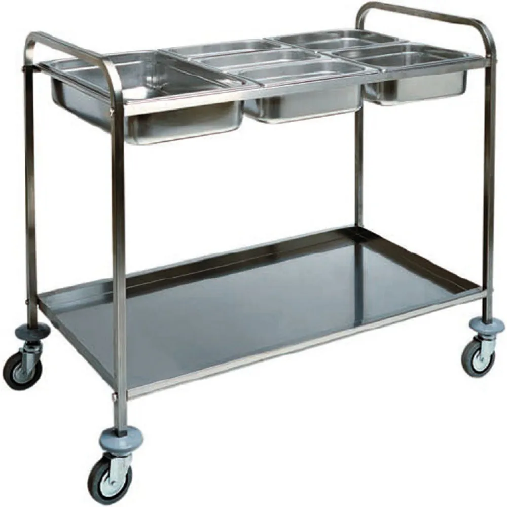 Stainless steel service trolley GN1/1 CA1386