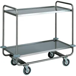 Stainless steel service trolley CA1430