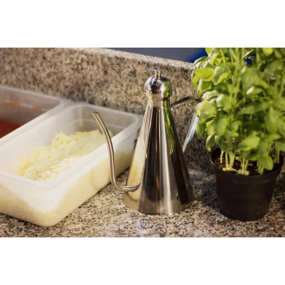 Stainless steel oil can 1l