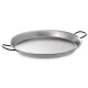 Paella pan from polished steel 115 cm