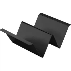 Sandwich and Snack Display with Holder 2-Compartment ,Black