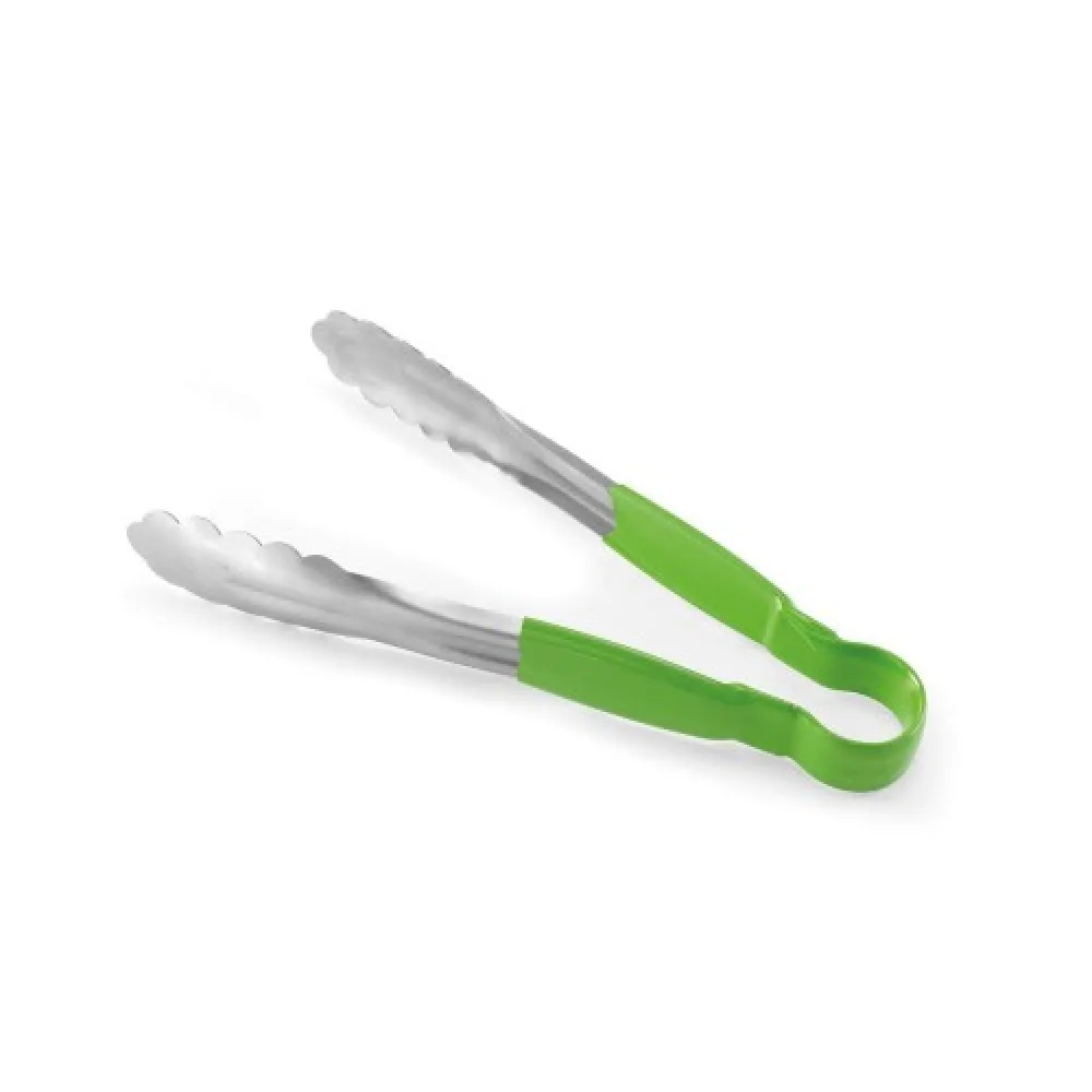 Serving tongs 250mm, green