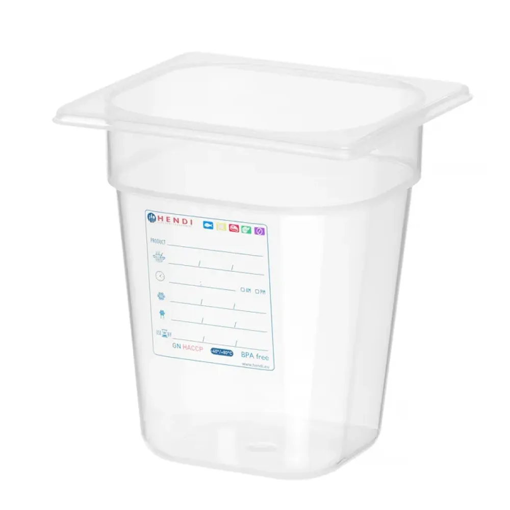 Polypropylene container GN1/6, h-200 3,4L