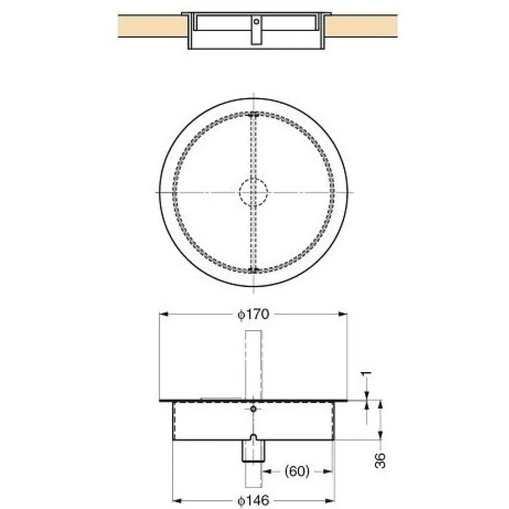 Waste bin lid, round