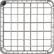 Dishwasher basket for plates, 400x400 mm