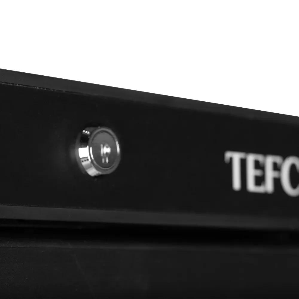 Freezer UF 340 liters with glass doors, black