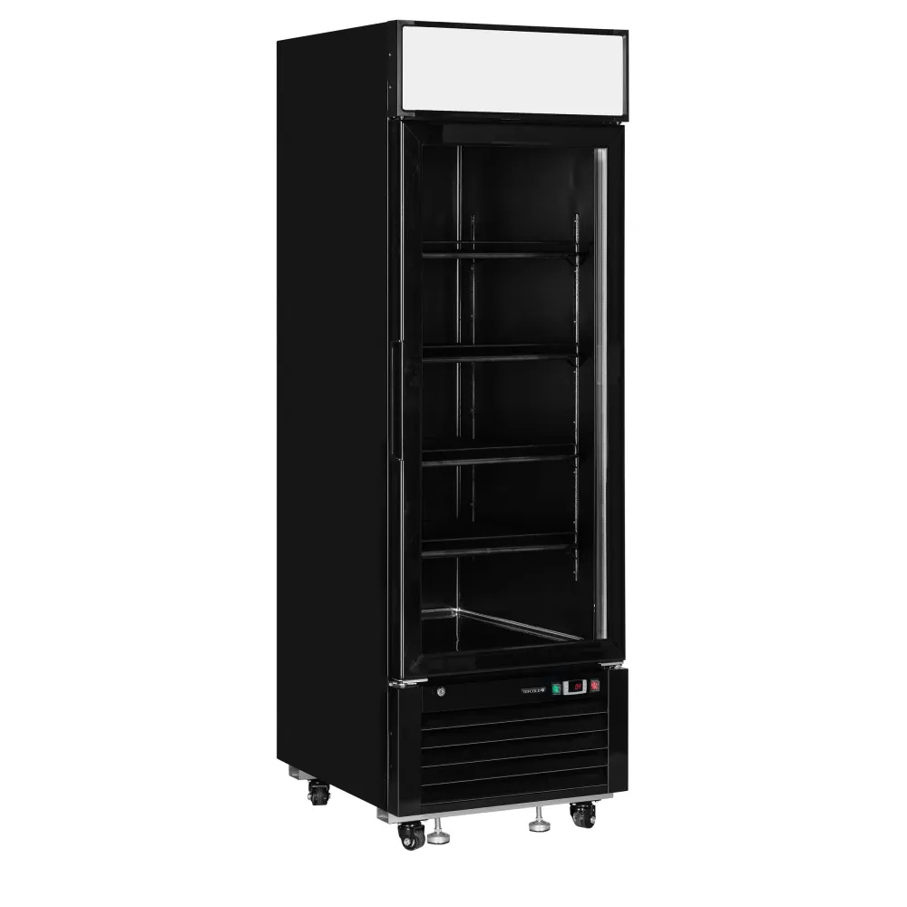 Display freezer 405 liters, black