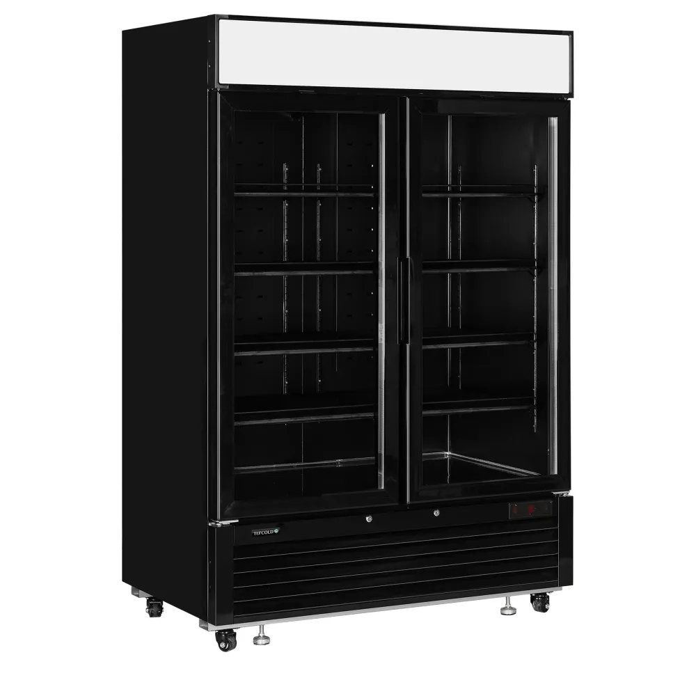 Display freezer 922 liters, black