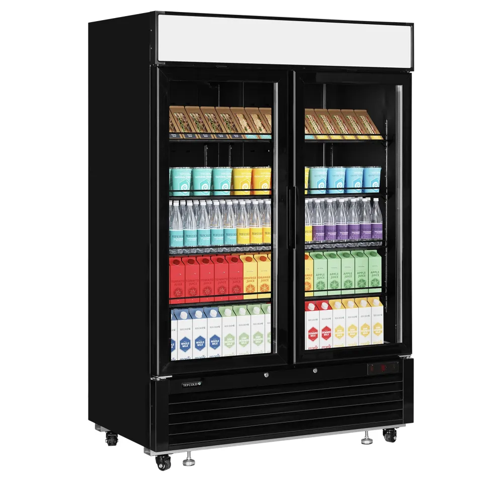 Display cooler 922 liters, black