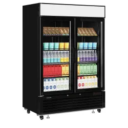 Display cooler 922 liters, black
