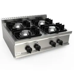 Solid top gas range P7/CUPG4BB.4M