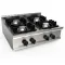 CASTA 4-Burner Gas Hob with Pressed Stainless Steel Worktop