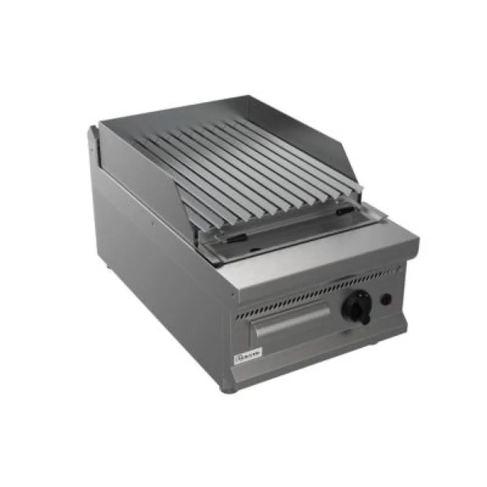 Lavastone ribbed gas griddle P7/BS1BB