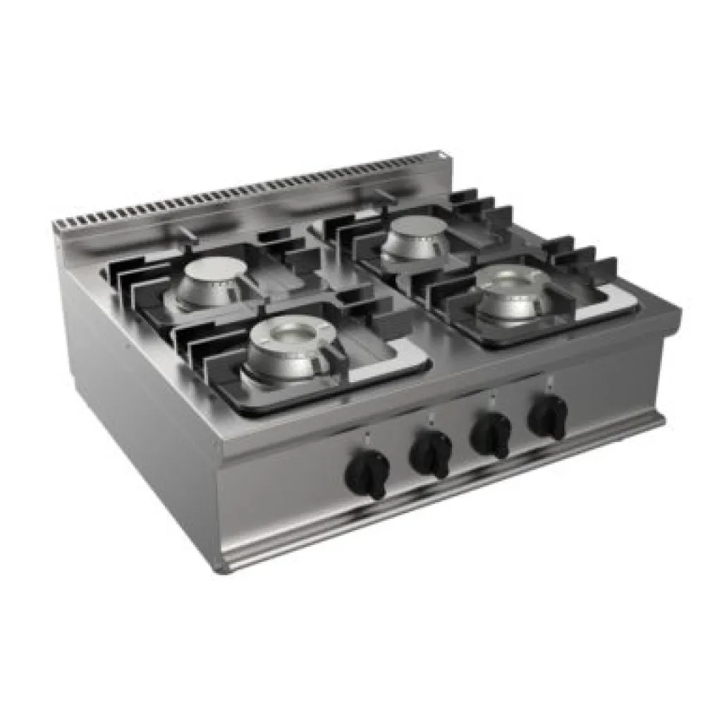 Solid top gas range EASY 700 E7/CUPG4BB.4M
