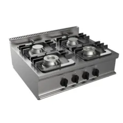 Solid top gas range EASY 700 E7/CUPG4BB.4M