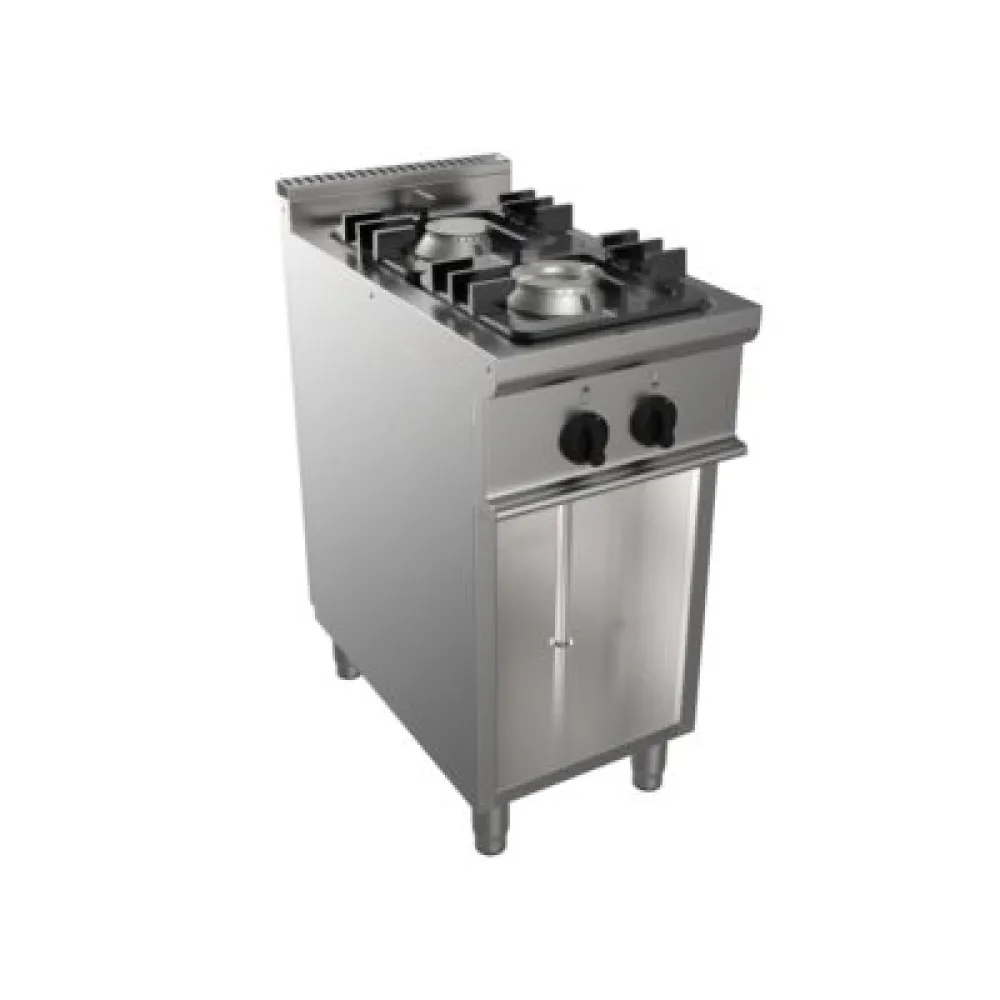 Solid top gas range with neutral cabinet EASY 700 E7/CUPG2BA.1M1G